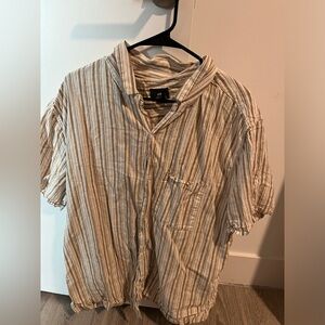 Mens Short Sleeve Button Up